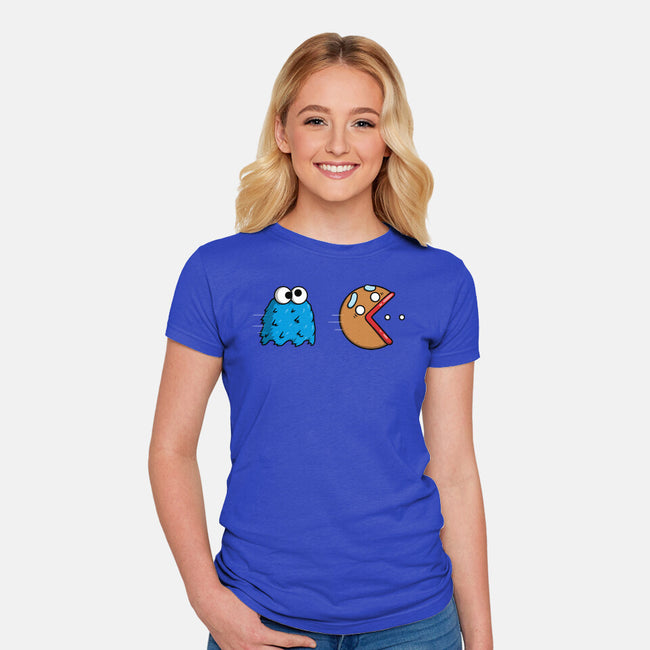 Cookie Man-Womens-Fitted-Tee-Raffiti