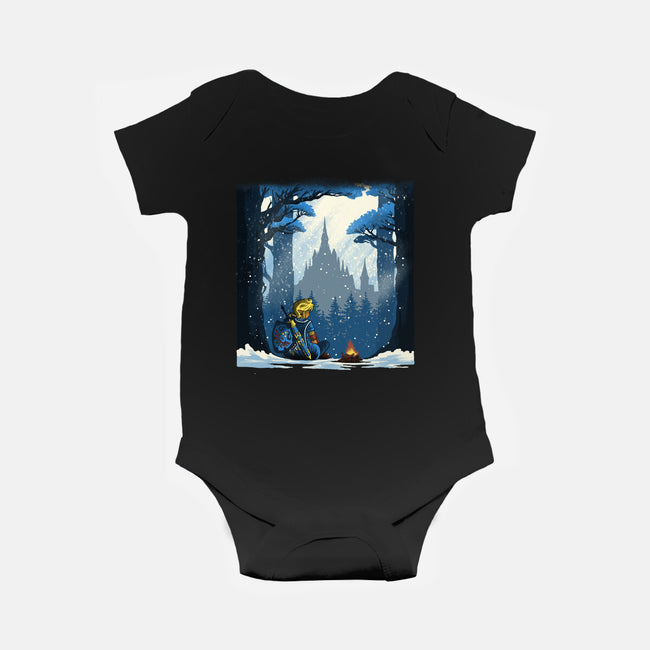 Snowy Quest-Baby-Basic-Onesie-rmatix