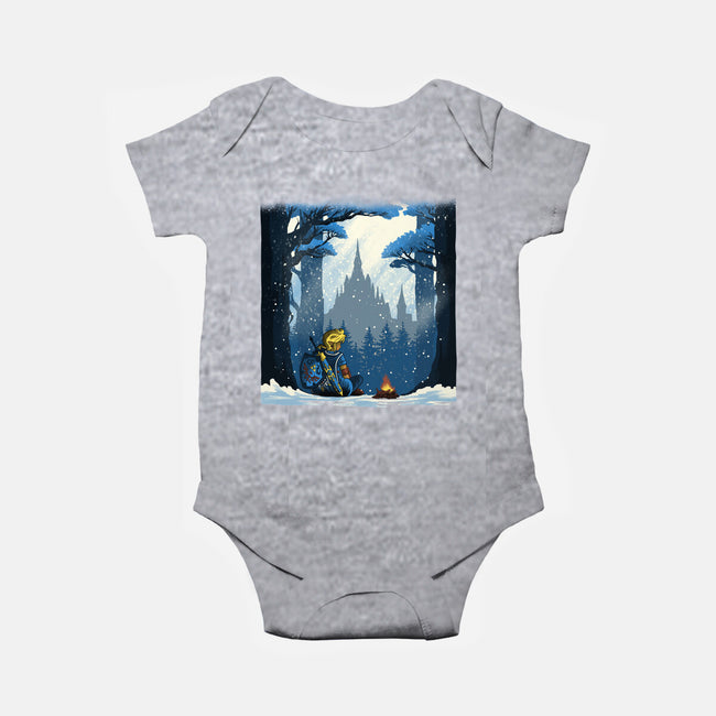 Snowy Quest-Baby-Basic-Onesie-rmatix