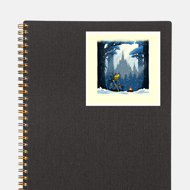 Snowy Quest-None-Glossy-Sticker-rmatix