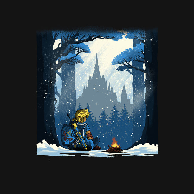 Snowy Quest-Womens-Fitted-Tee-rmatix