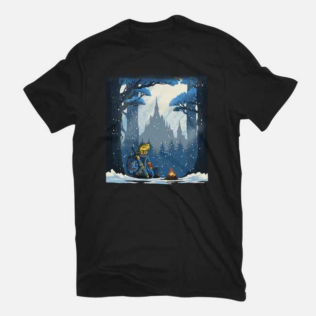 Snowy Quest-Womens-Fitted-Tee-rmatix