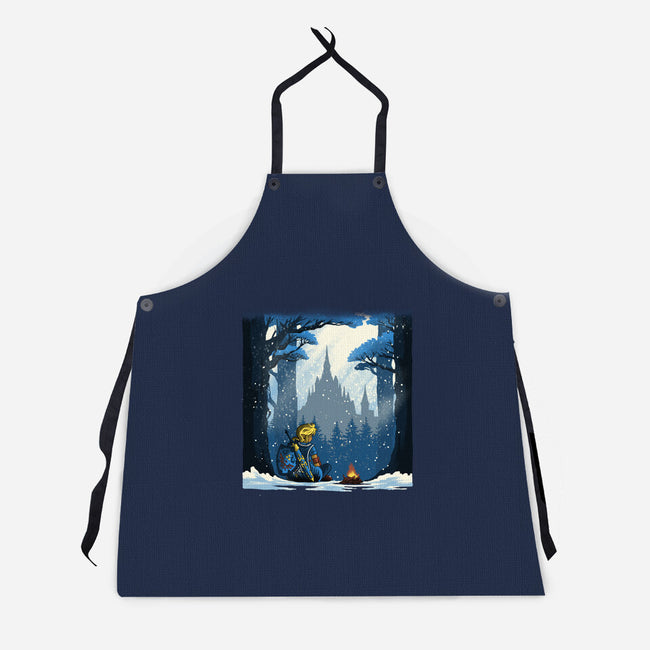 Snowy Quest-Unisex-Kitchen-Apron-rmatix