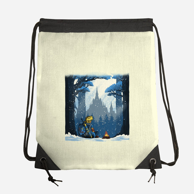 Snowy Quest-None-Drawstring-Bag-rmatix