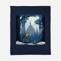 Snowy Quest-None-Fleece-Blanket-rmatix