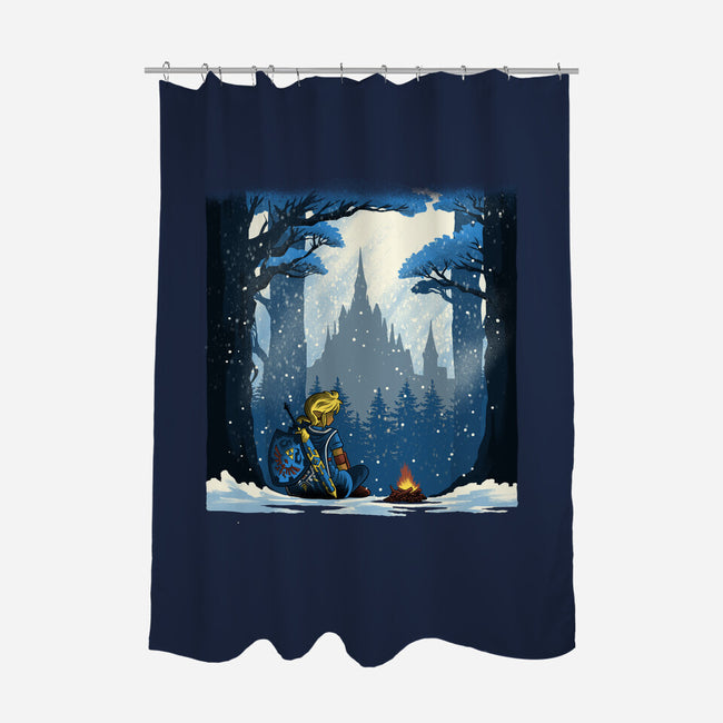 Snowy Quest-None-Polyester-Shower Curtain-rmatix