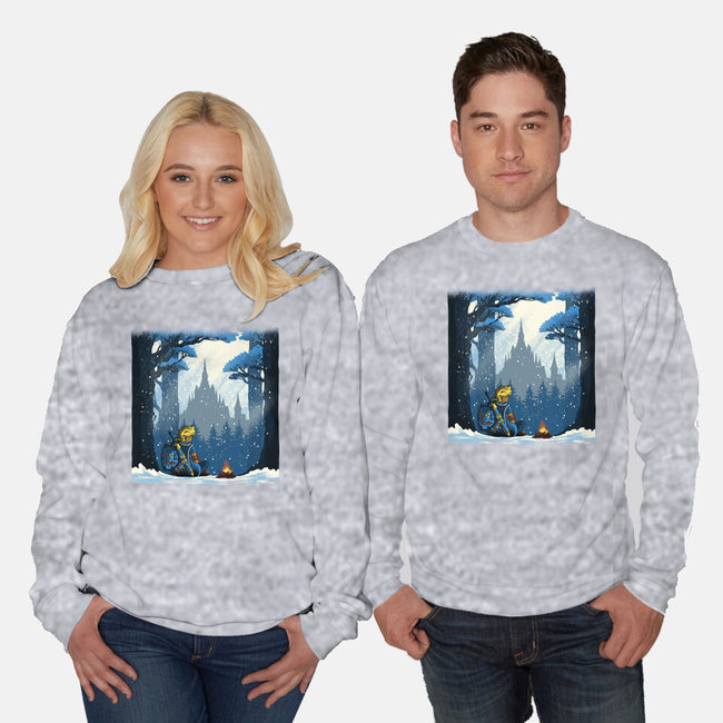 Snowy Quest-Unisex-Crew Neck-Sweatshirt-rmatix