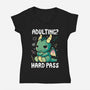Adulting Hard Pass-Womens-V-Neck-Tee-Vallina84