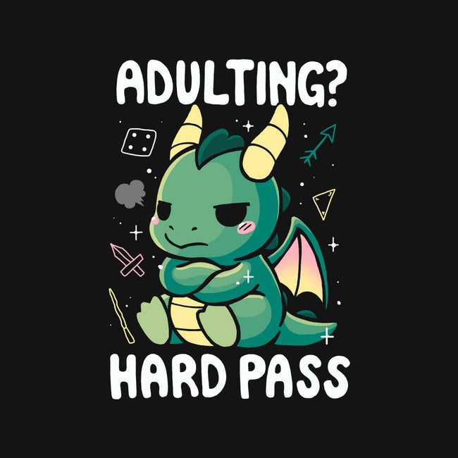 Adulting Hard Pass-Unisex-Baseball-Tee-Vallina84