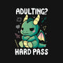 Adulting Hard Pass-Unisex-Baseball-Tee-Vallina84