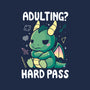 Adulting Hard Pass-None-Adjustable Tote-Bag-Vallina84