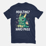 Adulting Hard Pass-Unisex-Basic-Tee-Vallina84