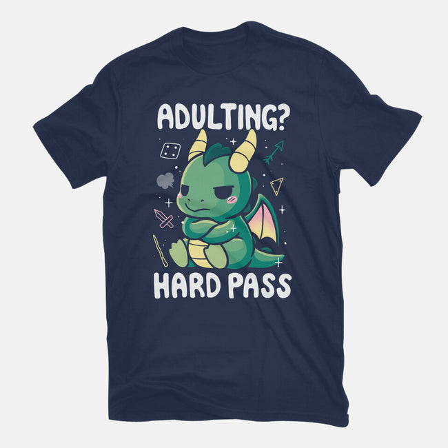 Adulting Hard Pass-Mens-Basic-Tee-Vallina84
