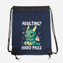 Adulting Hard Pass-None-Drawstring-Bag-Vallina84