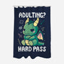 Adulting Hard Pass-None-Polyester-Shower Curtain-Vallina84