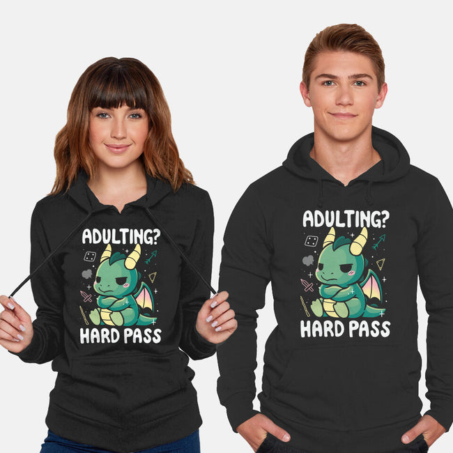 Adulting Hard Pass-Unisex-Pullover-Sweatshirt-Vallina84