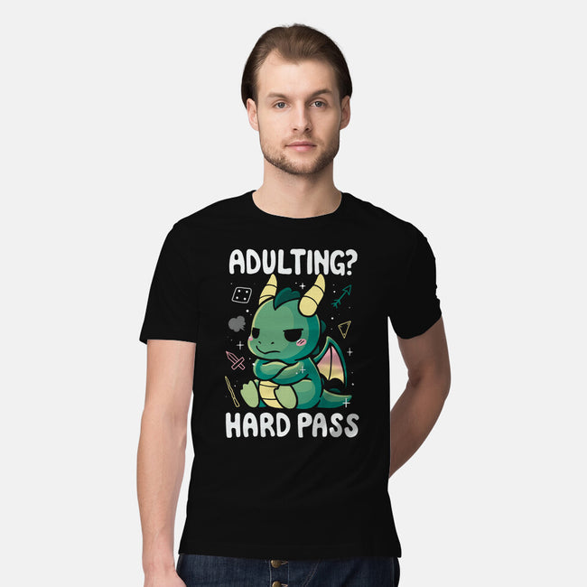 Adulting Hard Pass-Mens-Premium-Tee-Vallina84