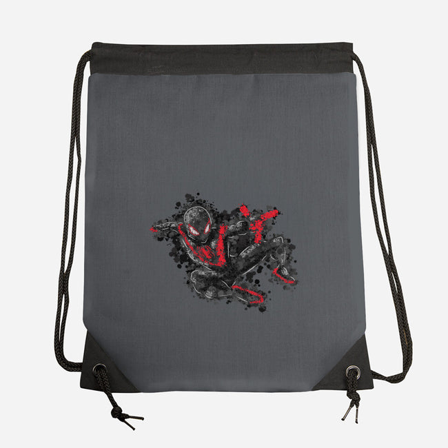 Miles Splatter-None-Drawstring-Bag-nickzzarto