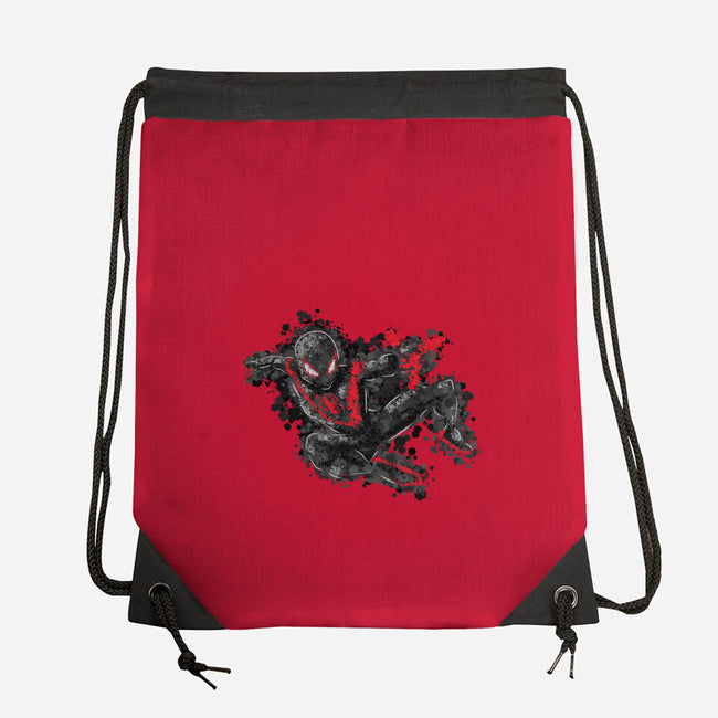 Miles Splatter-None-Drawstring-Bag-nickzzarto