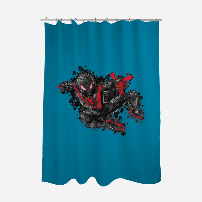 Miles Splatter-None-Polyester-Shower Curtain-nickzzarto