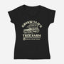Griswold's Tree Farm-Womens-V-Neck-Tee-SuperEdu