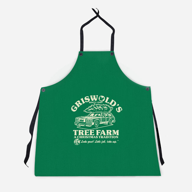 Griswold's Tree Farm-Unisex-Kitchen-Apron-SuperEdu