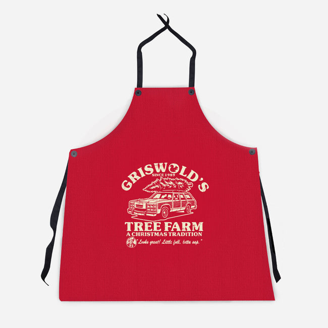 Griswold's Tree Farm-Unisex-Kitchen-Apron-SuperEdu