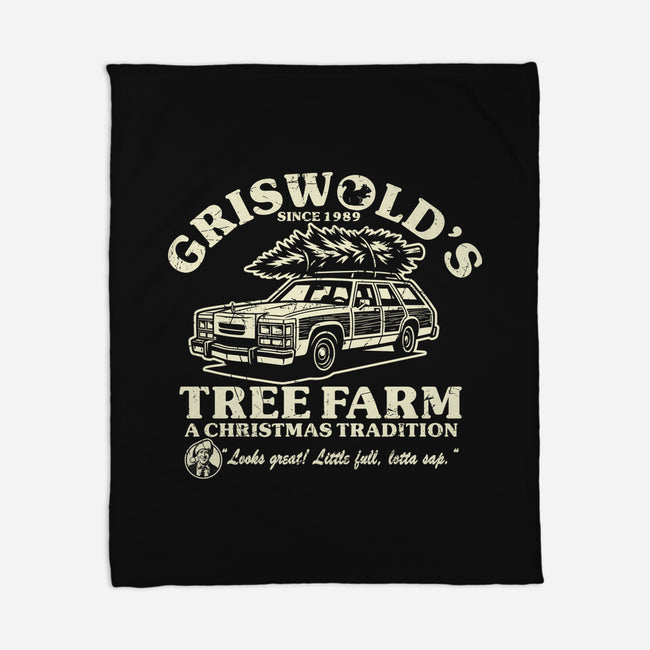 Griswold's Tree Farm-None-Fleece-Blanket-SuperEdu