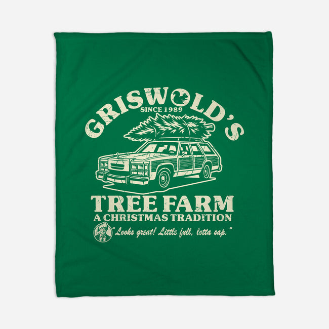 Griswold's Tree Farm-None-Fleece-Blanket-SuperEdu