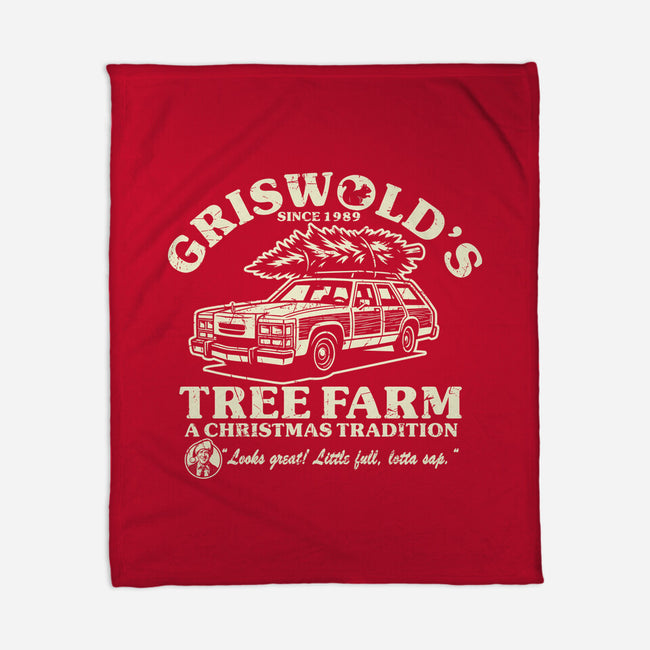 Griswold's Tree Farm-None-Fleece-Blanket-SuperEdu