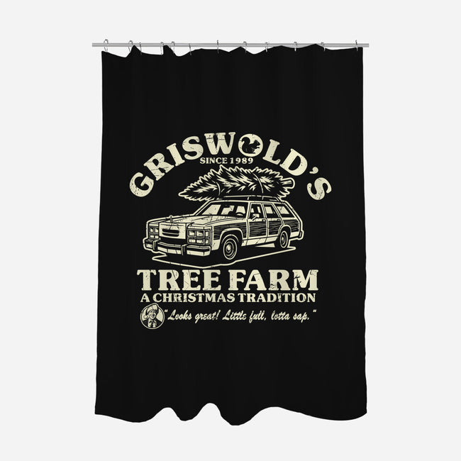 Griswold's Tree Farm-None-Polyester-Shower Curtain-SuperEdu