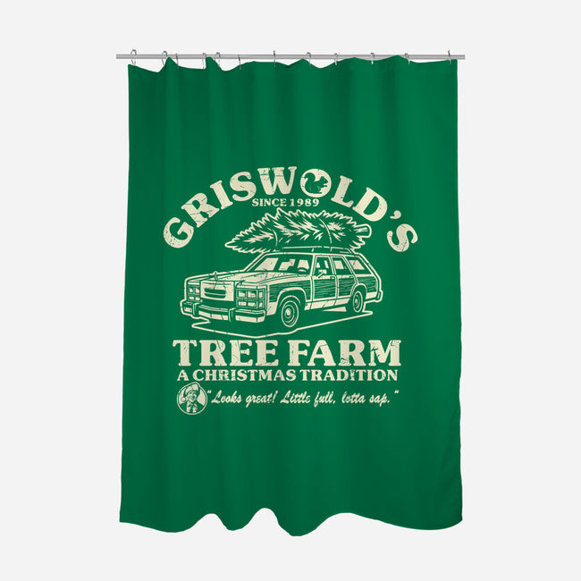 Griswold's Tree Farm-None-Polyester-Shower Curtain-SuperEdu