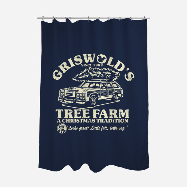Griswold's Tree Farm-None-Polyester-Shower Curtain-SuperEdu