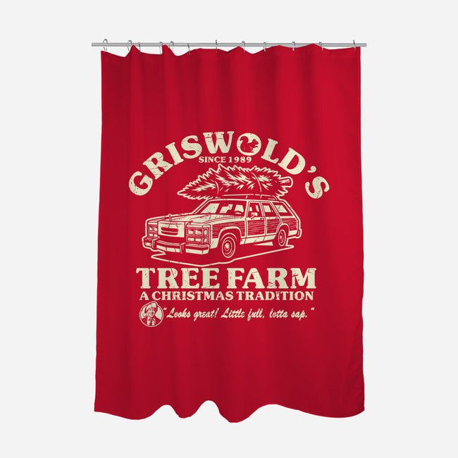 Griswold's Tree Farm-None-Polyester-Shower Curtain-SuperEdu