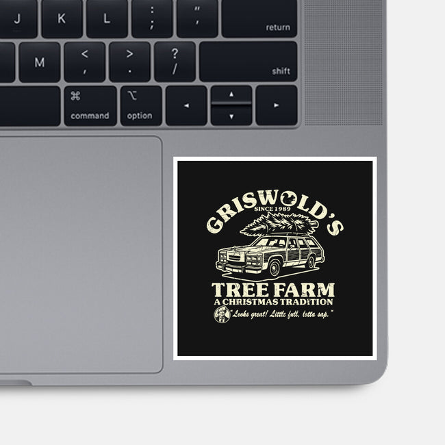 Griswold's Tree Farm-None-Glossy-Sticker-SuperEdu