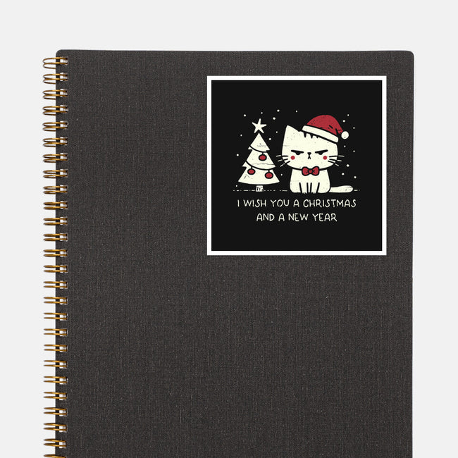 I Wish You A Christmas-None-Glossy-Sticker-BridgeWalker