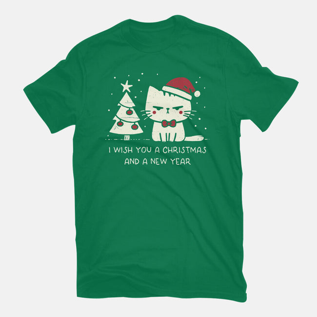 I Wish You A Christmas-Womens-Fitted-Tee-BridgeWalker