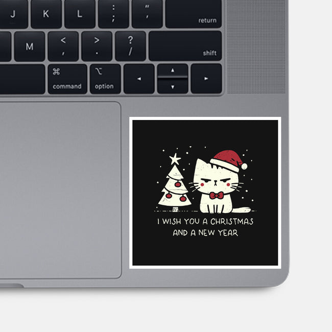 I Wish You A Christmas-None-Glossy-Sticker-BridgeWalker