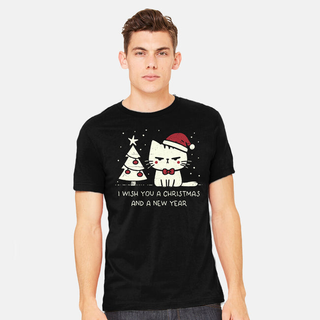 I Wish You A Christmas-Mens-Heavyweight-Tee-BridgeWalker
