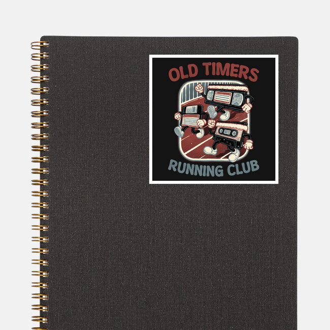 Old Timers Running Club-None-Glossy-Sticker-glitchygorilla