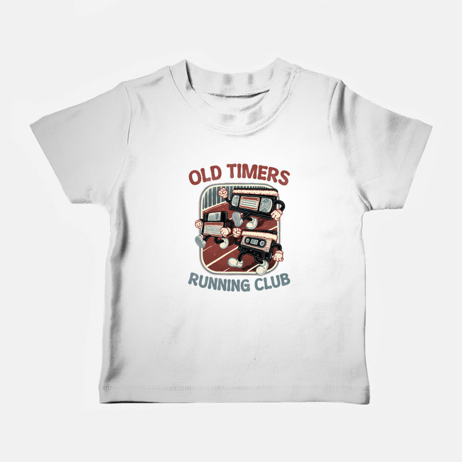 Old Timers Running Club-Baby-Basic-Tee-glitchygorilla