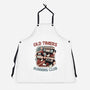 Old Timers Running Club-Unisex-Kitchen-Apron-glitchygorilla