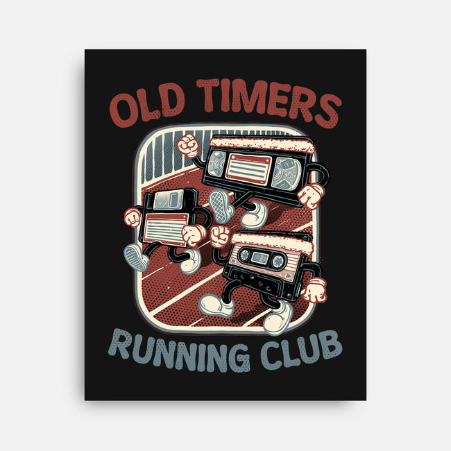 Old Timers Running Club-None-Stretched-Canvas-glitchygorilla