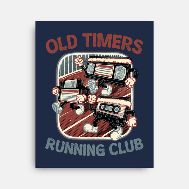Old Timers Running Club-None-Stretched-Canvas-glitchygorilla