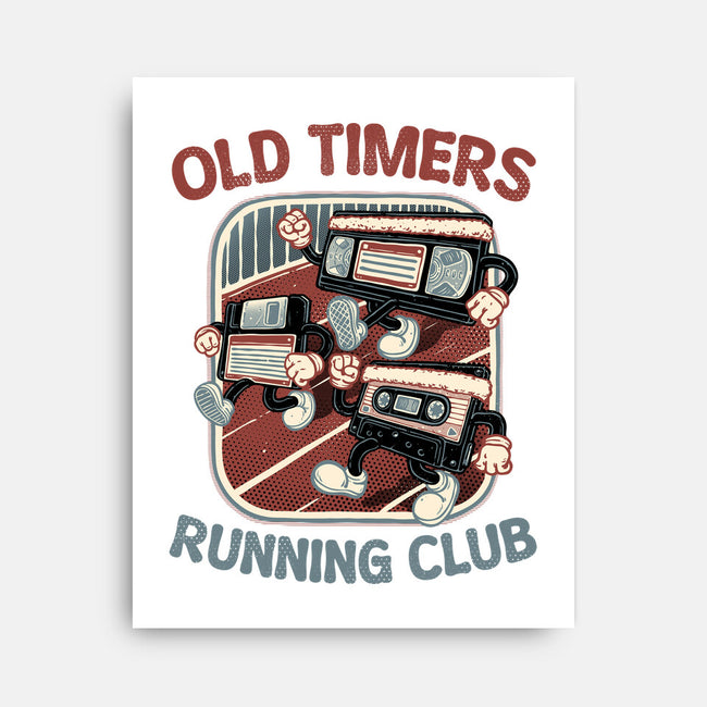 Old Timers Running Club-None-Stretched-Canvas-glitchygorilla