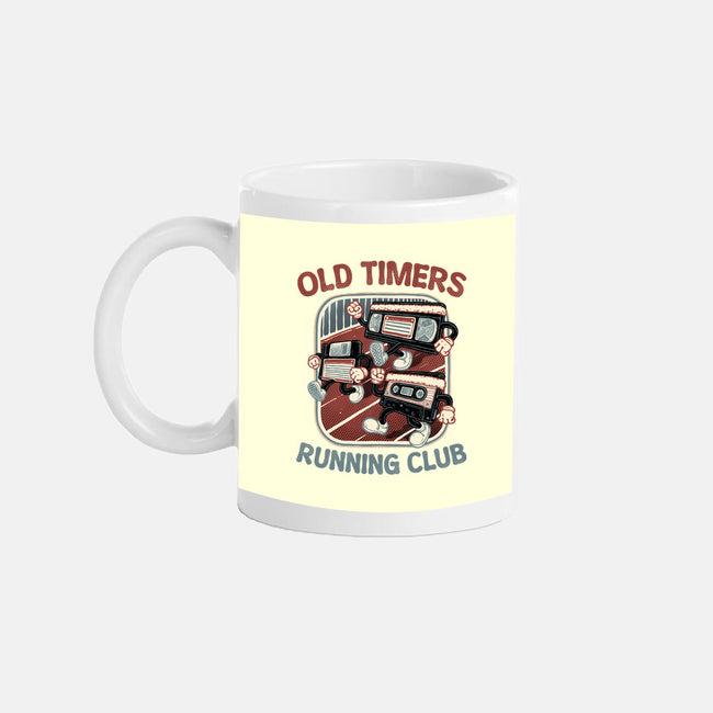 Old Timers Running Club-None-Mug-Drinkware-glitchygorilla