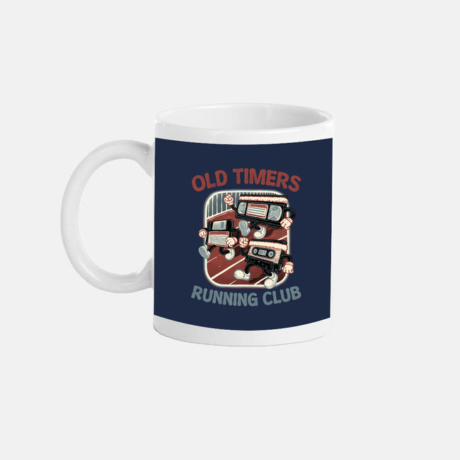 Old Timers Running Club-None-Mug-Drinkware-glitchygorilla