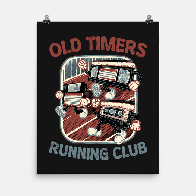 Old Timers Running Club-None-Matte-Poster-glitchygorilla