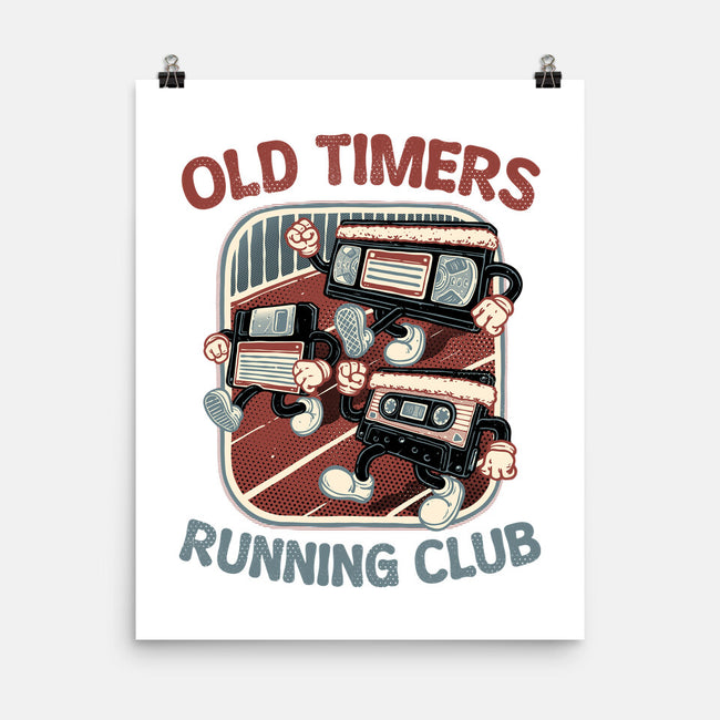 Old Timers Running Club-None-Matte-Poster-glitchygorilla