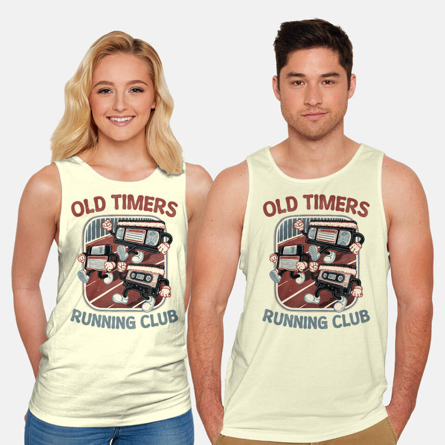 Old Timers Running Club-Unisex-Basic-Tank-glitchygorilla